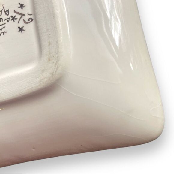 Vintage DP Delft Handpainted Floral 4” Tidbit Tray - Picture 15 of 15